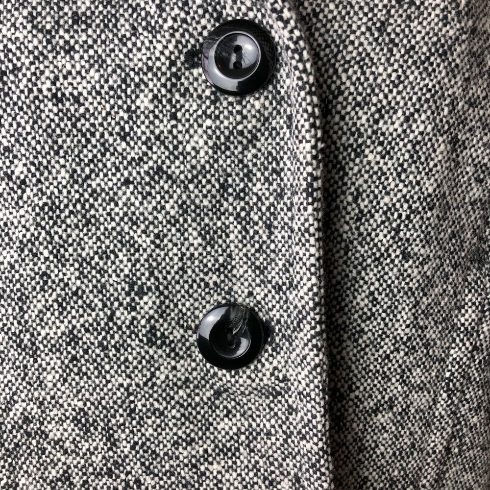 Retro East 5th wool blend tweed button up coat LP - Picture 10 of 12